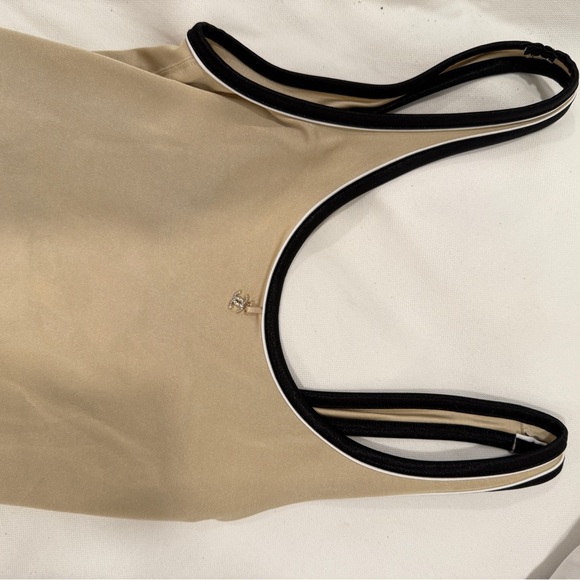 CHANEL Beige and Black Swimsuit - Picture 5 of 7